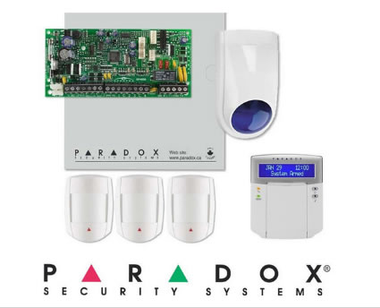 paradox alarm system with lcd keypad